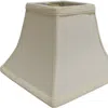 Homezia 14" Ivory Square Bell No Slub Lampshade
