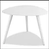 Homezia 14" White Aluminum End Table