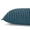 Homezia 14" X 14" Blue Cotton Blend Pillow