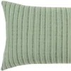 Homezia 14" X 14" Green Cotton Blend Pillow