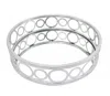Homezia 14 X 14 X 4 Silver Classic Mirror Tray In Multi