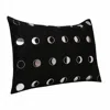 Homezia 14" X 20" Black And Silver Polyester Geometric Zippered Pillow