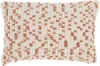 Homezia 14" X 20" Coral And Beige Ribbed Indoor Outdoor Throw Pillow With Texture