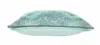 Homezia 14" X 20" Mint Blue And Gray 100% Cotton Abstract Zippered Pillow