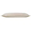 Homezia 14" X 36" Beige 100% Cotton Zippered Pillow