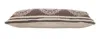 Homezia 14" X 36" Brown And White 100% Cotton Striped Zippered Pillow