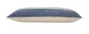 Homezia 14" X 36" Dusty Blue And White 100% Cotton Striped Zippered Pillow