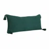 Homezia 14" X 36" Emerald Green 100% Cotton Zippered Pillow