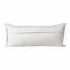 Homezia 14" X 36" Light Blue 100% Cotton Zippered Pillow