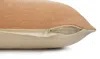 Homezia 14" X 36" Orange 100% Cotton Zippered Pillow