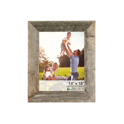 Homezia 14x18 Natural Weathered Grey Picture Frame With Plexiglass Holder