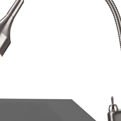 Homezia 15" Black Metal Adjustable Clip On Led Table Lamp