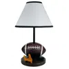 Homezia 15" Brown Bedside Table Lamp With White Shade
