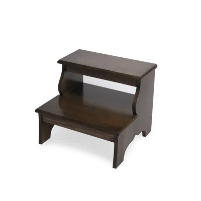 Homezia 15" Brown Manufactured Wood Backless Bar Chair