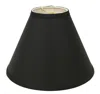 Homezia 15" Jet Black Deep Cone Slanted No Shantung Lampshade