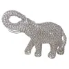 Homezia 15" Silver Faux Crystal And Silver Tabletop Sculpture