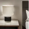 Homezia 15" Snow Drum Trimmed Linen Lampshade