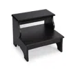 Homezia 15" Solid And Manufactured Wood Backless Bar Chair