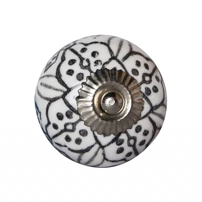 Homezia 1.5" X 1.5" X 1.5" Black Gray And Silver Knobs 12 Pack In Multi