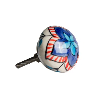 Homezia 1.5" X 1.5" X 1.5" Ceramic Metal Multicolor 12 Pack Knob