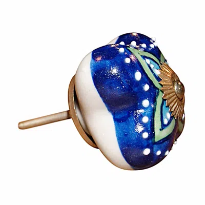 Homezia 1.5" X 1.5" X 1.5" Ceramic Metal Multicolor 12 Pack Knob