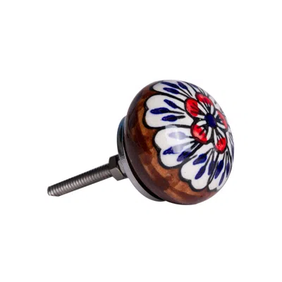 Homezia 1.5" X 1.5" X 1.5" Ceramic Metal Multicolor 8 Pack Knob