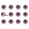 Homezia 1.5" X 1.5" X 1.5" White Red And Navy Knobs 12 Pack In Multi