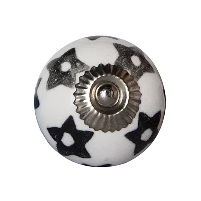 Homezia 1.5" X 1.5" X 1.5" White Silver And Gray Knobs 8 Pack In Multi