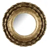 Homezia 16" Gold Abstract Framed Accent Mirror