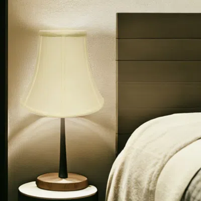 Homezia 16" Ivory Premium Bell No Slub Lampshade In White
