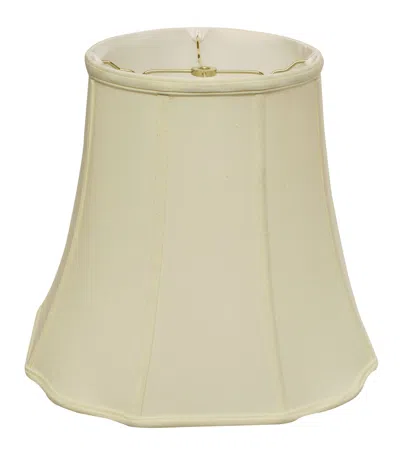 Homezia 16" Ivory Premium Octagon Monay Shantung Lampshade In Neutral