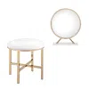 Homezia 16" Round Makeup Shaving Tabletop Mirror