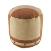 Homezia 16" Tan 100% Cotton Ottoman