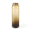 Homezia 16" Vintage Look Ombre Brown Glass Vase