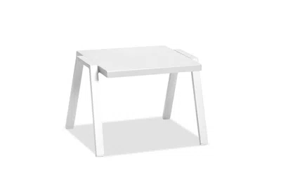 Homezia 16" White Aluminum End Table