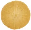 Homezia 16" X 16" Multicolor Round Velvet Throw Pillow