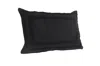 Homezia 16" X 24" Black 100% Cotton Geometric Zippered Pillow