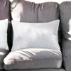 Homezia 16" X 24" Ivory Abstract Polyester Zippered Pillow With Beads