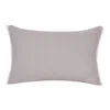 Homezia 16" X 24" Natural And Ivory Floral Linen Zippered Pillow With Embroidery