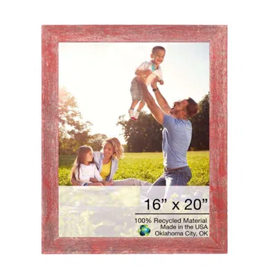 HOMEZIA 16X20 RUSTIC RED PICTURE FRAME