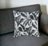 Homezia 17" Black And White Throw Pillow Cover