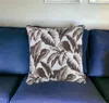 Homezia 17" Brown Throw Pillow Cover
