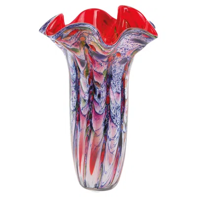 Homezia 17 Multicolor Glass Art Napkin Vase