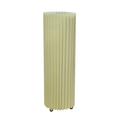 Homezia 17" Off-white Metal Bedside Table Lamp With Off-white Shade In Green