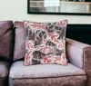 Homezia 17" Red And White Throw Pillow Cover