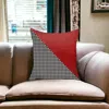 Homezia 18" Black And Red Throw Pillow Cover