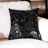 Homezia 18" Black And Silver Cowhide Throw Pillow