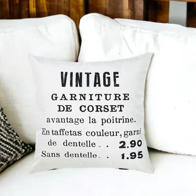 Homezia 18" Black And White Throw Pillow Cover
