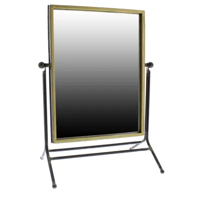 Homezia 18" Black Framed Makeup Shaving Tabletop Mirror
