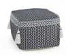 Homezia 18" Blue 100% Cotton Ottoman
